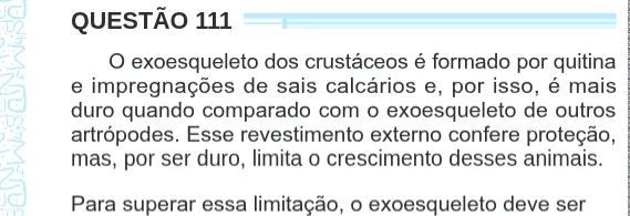 Imagem da questão 111 do ENEM 2024 (Ciências da Natureza)