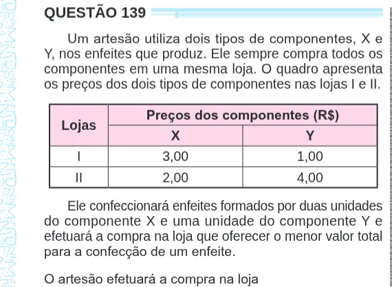 Imagem da questão 139 do ENEM 2024 (Matemática)