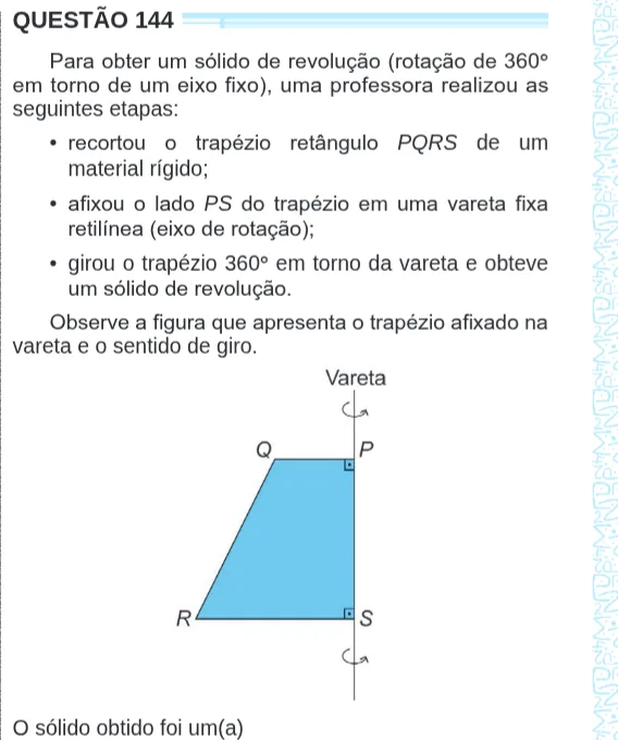 Imagem da questão 144 do ENEM 2024 (Matemática)