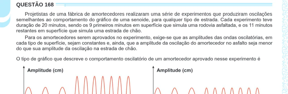 Imagem da questão 168 do ENEM 2024 (Matemática)