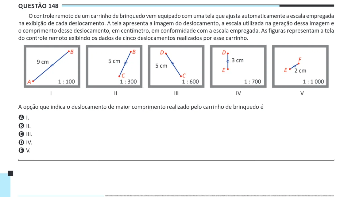 Imagem da questão 148 do ENEM 2025 (Matemática)