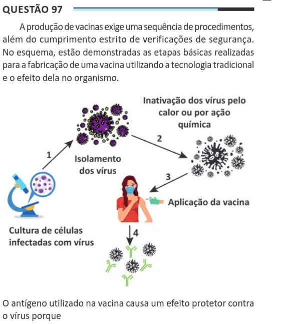 Imagem da questão 97 do ENEM 2025 (Ciências da Natureza)